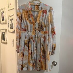 Zimmermann Multicolor Long Sleeve Dress